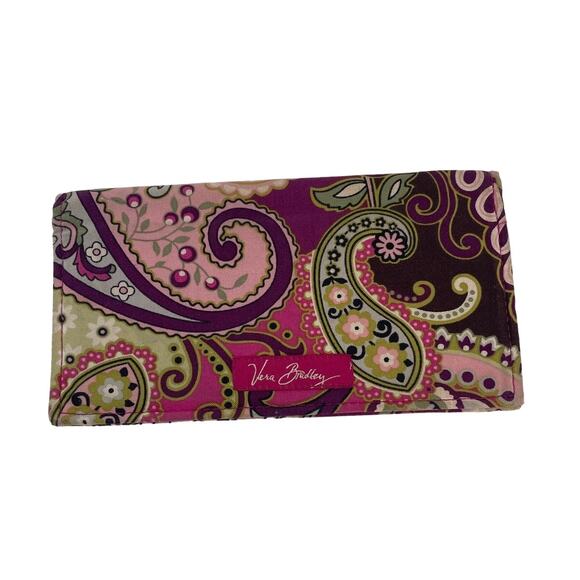 Vera Bradley Verry Berry Paisley CheckBook Cover - Picture 1 of 4